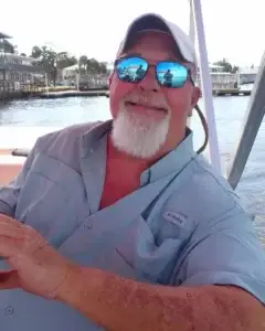 Master Captain Gene Parker on his boat on the Homosassa River