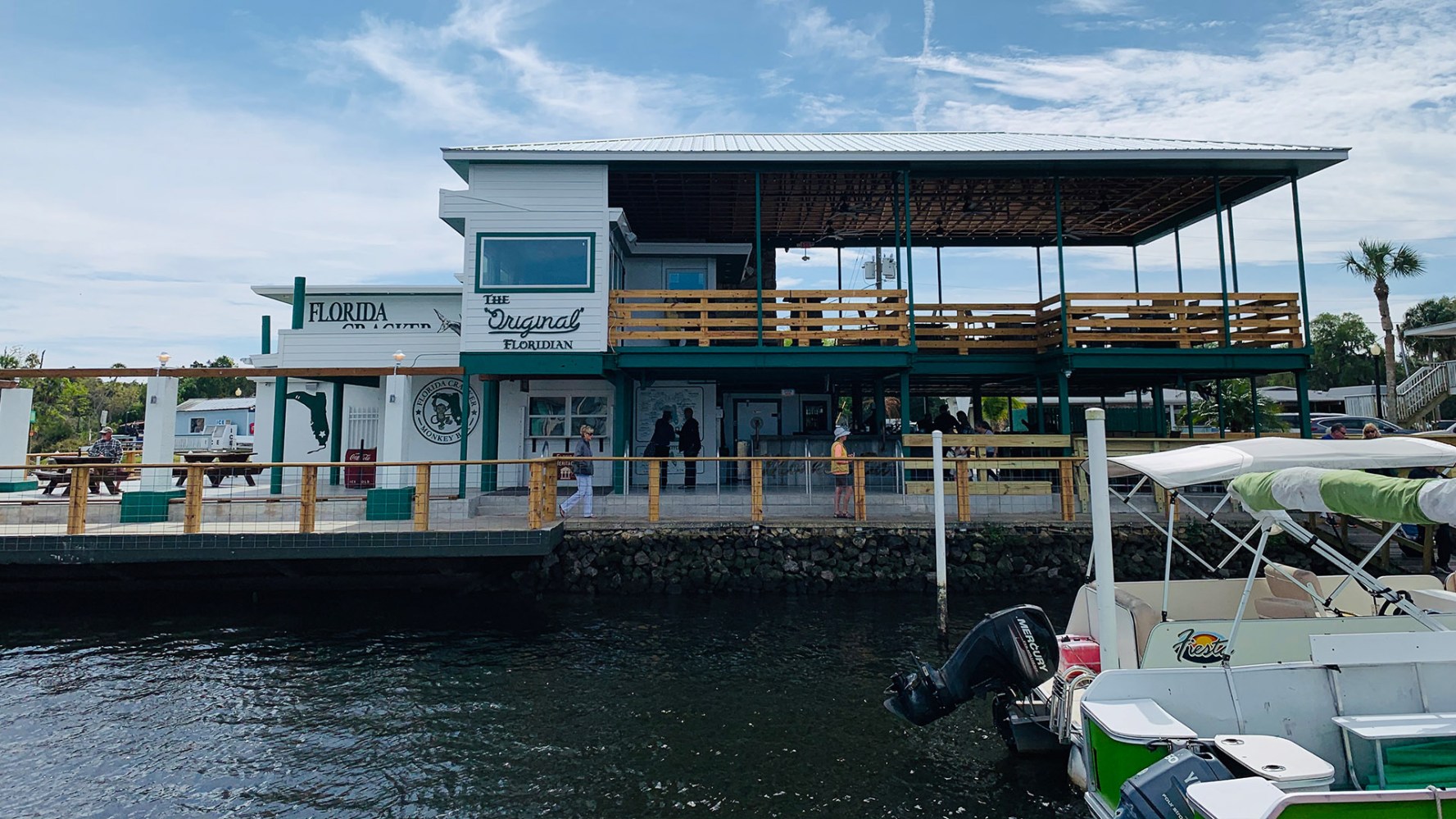 a boat parked on the side of a building