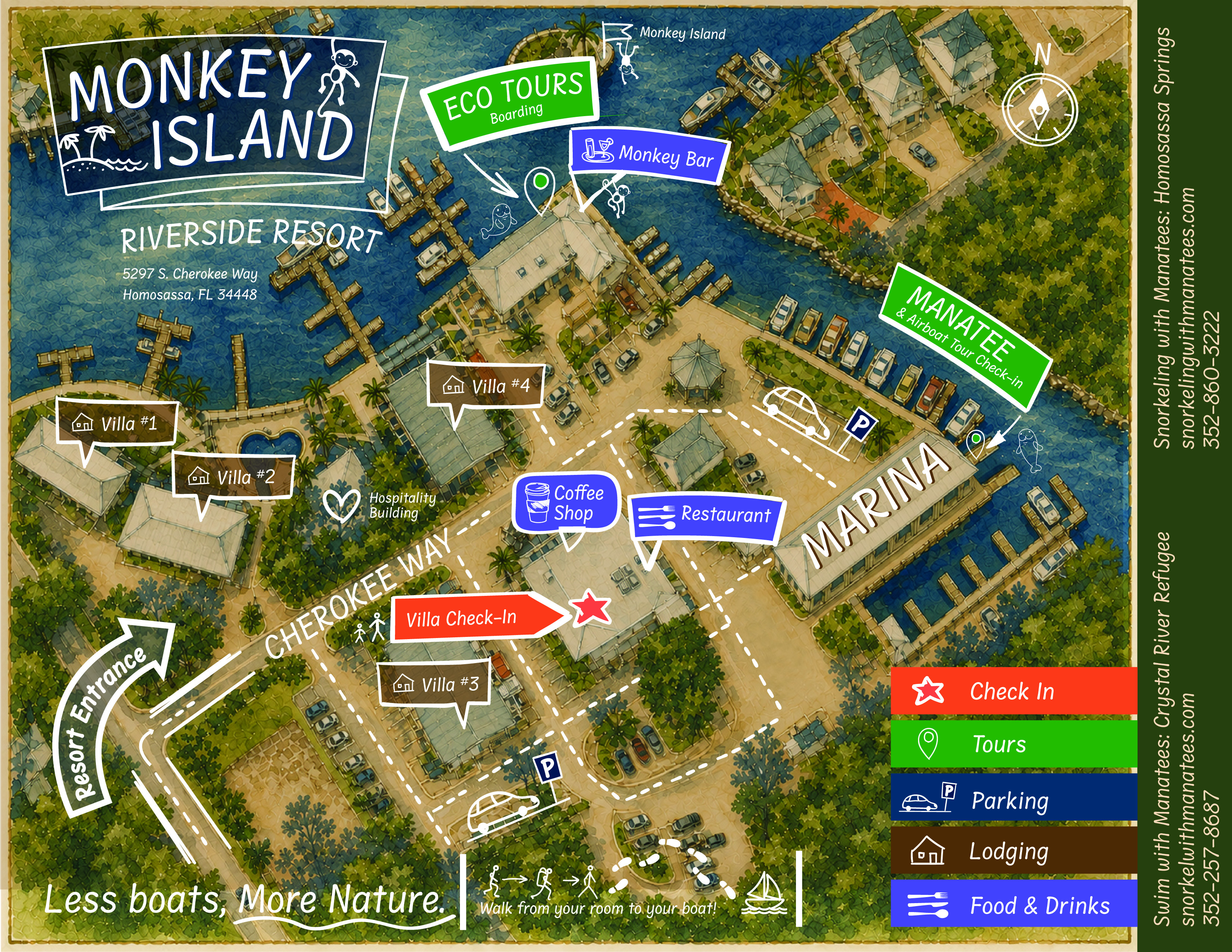Directions | Swim with Manatees